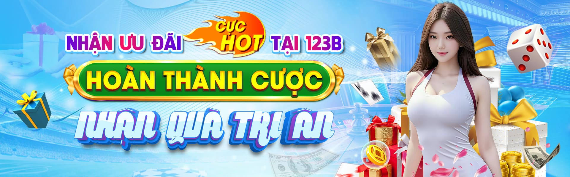 123b tri ân mỗi ngày thưởng cực lớn